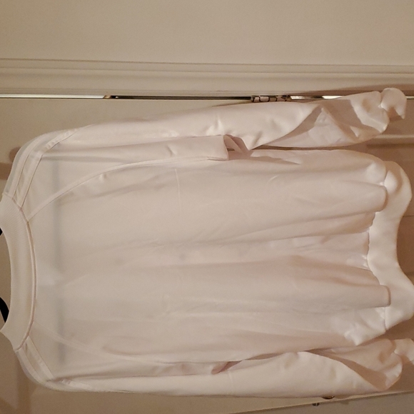 Classic all white Adidas track jacket - Picture 4 of 5